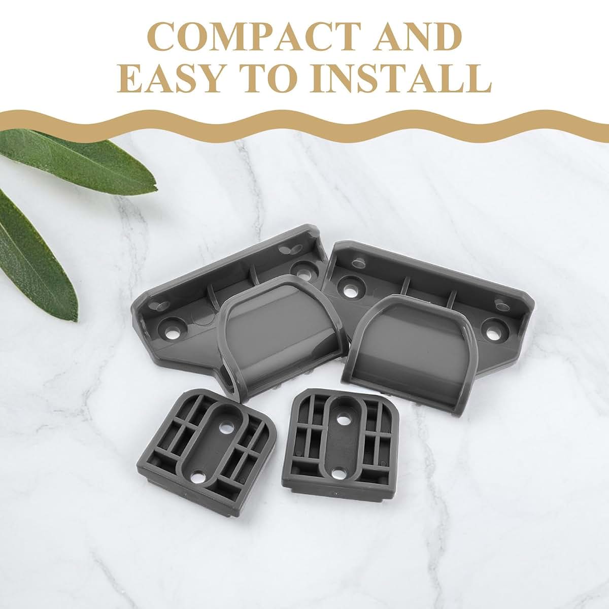 EXAOMBLE Retractable Gate Replacement Hardware Kit with Latches and Brackets