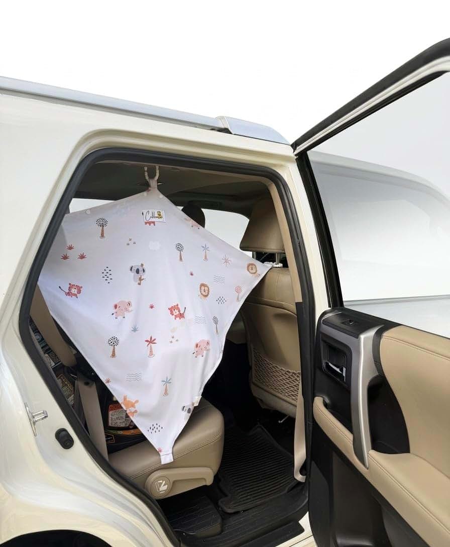 Cubberme Multi-Use Car Window Shade for Babies & Toddlers, Can be Used as a Nursing Cover and Car Seat Cover, Newborn