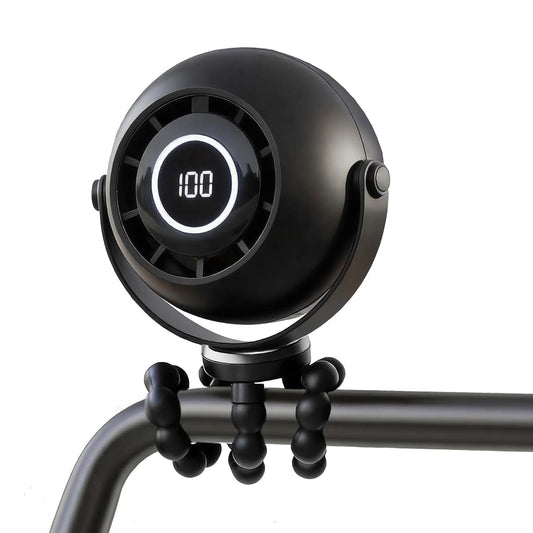 BabyOneStop Portable Stroller Fan With Flexible Tripod And LED Display