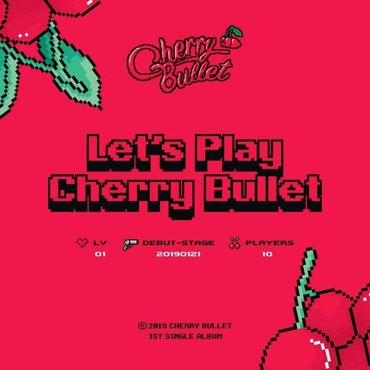 FNC Cherry Bullet - Let's Play Cherry Bullet (1st Single Album) CD+Booklet+Photocard+Sticker+Folded Poster