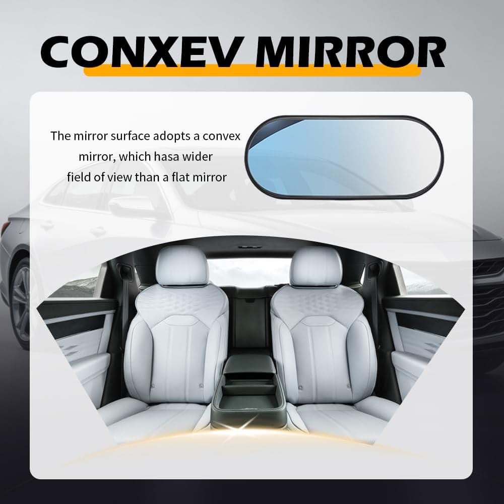 Clip-On And Stick-On Baby Car Mirror With 360-Degree Adjustment