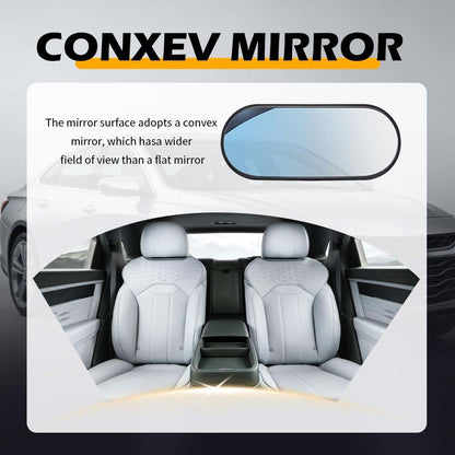 Clip-On And Stick-On Baby Car Mirror With 360-Degree Adjustment