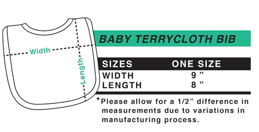 Inktastic Big Dumps Are My Specialty Baby Terry Cloth Bib with Yellow Dump Truck Design