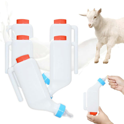 5-Pack 800ml Goat Lamb Feeding Bottles with Handle