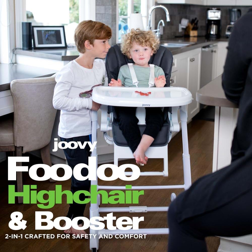 Joovy Foodoo 2-in-1 High Chair and Booster Seat in Jet