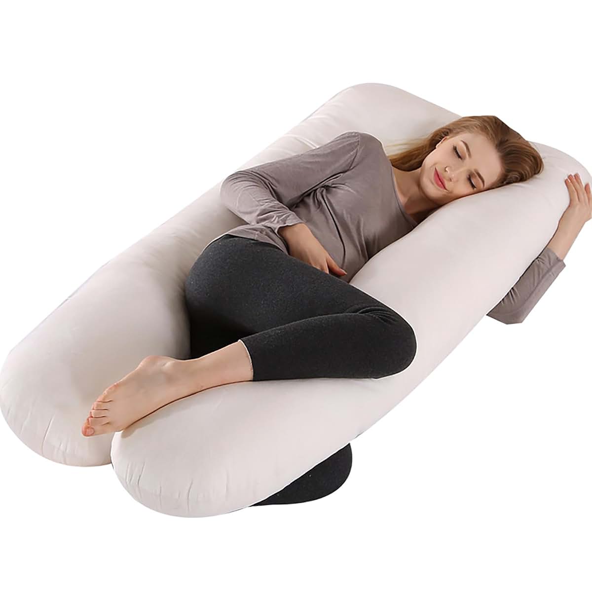 Hausmagnolia Pregnancy Pillow - U-Shaped Full Body Support