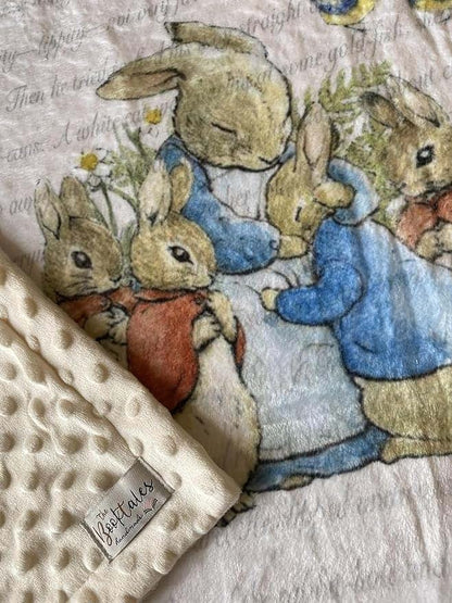 The BookTales Peter Rabbit Minky Blanket Light Blue (photo 4)