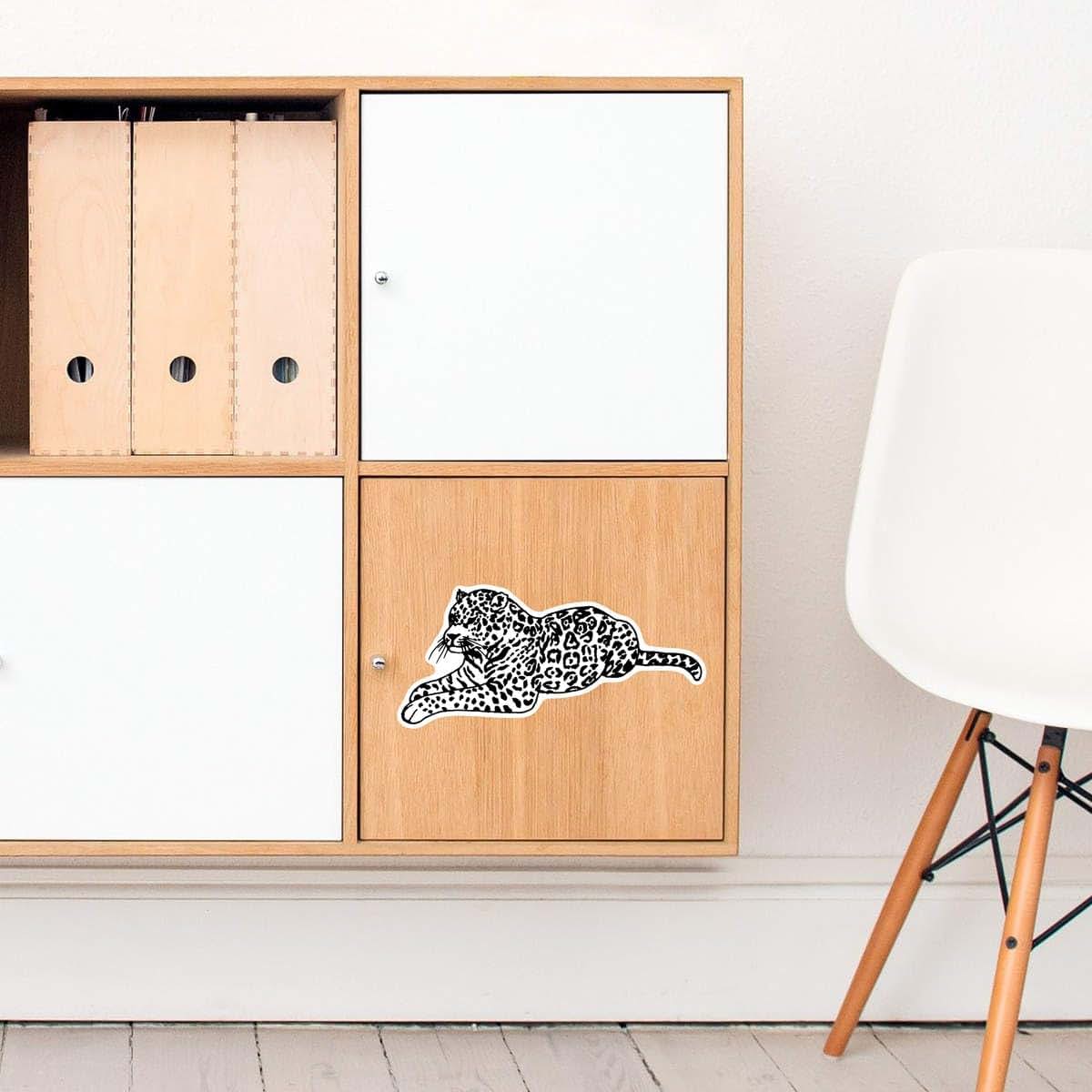 Azeeda Jaguar Sticker - White, 21cm (photo 2)