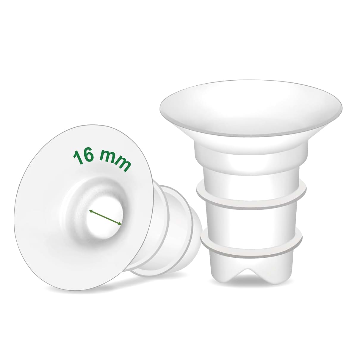 Maymom 16mm Flange Inserts, Long Plus, 2-Pack for Multiple Pumps