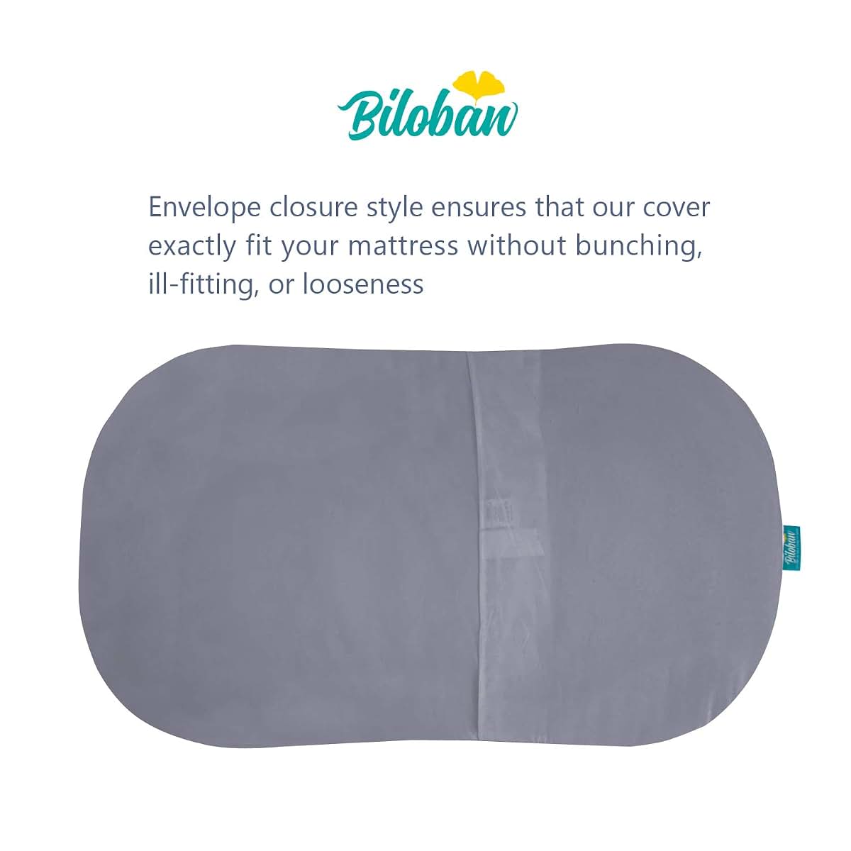 Biloban Bassinet Mattress Cover for Halo Bassinest Swivel Sleeper, 2 Pack Waterproof Microfiber Grey