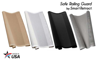 Smart Retract Safe Railing Guard Black Mesh For Stairs And Balconies