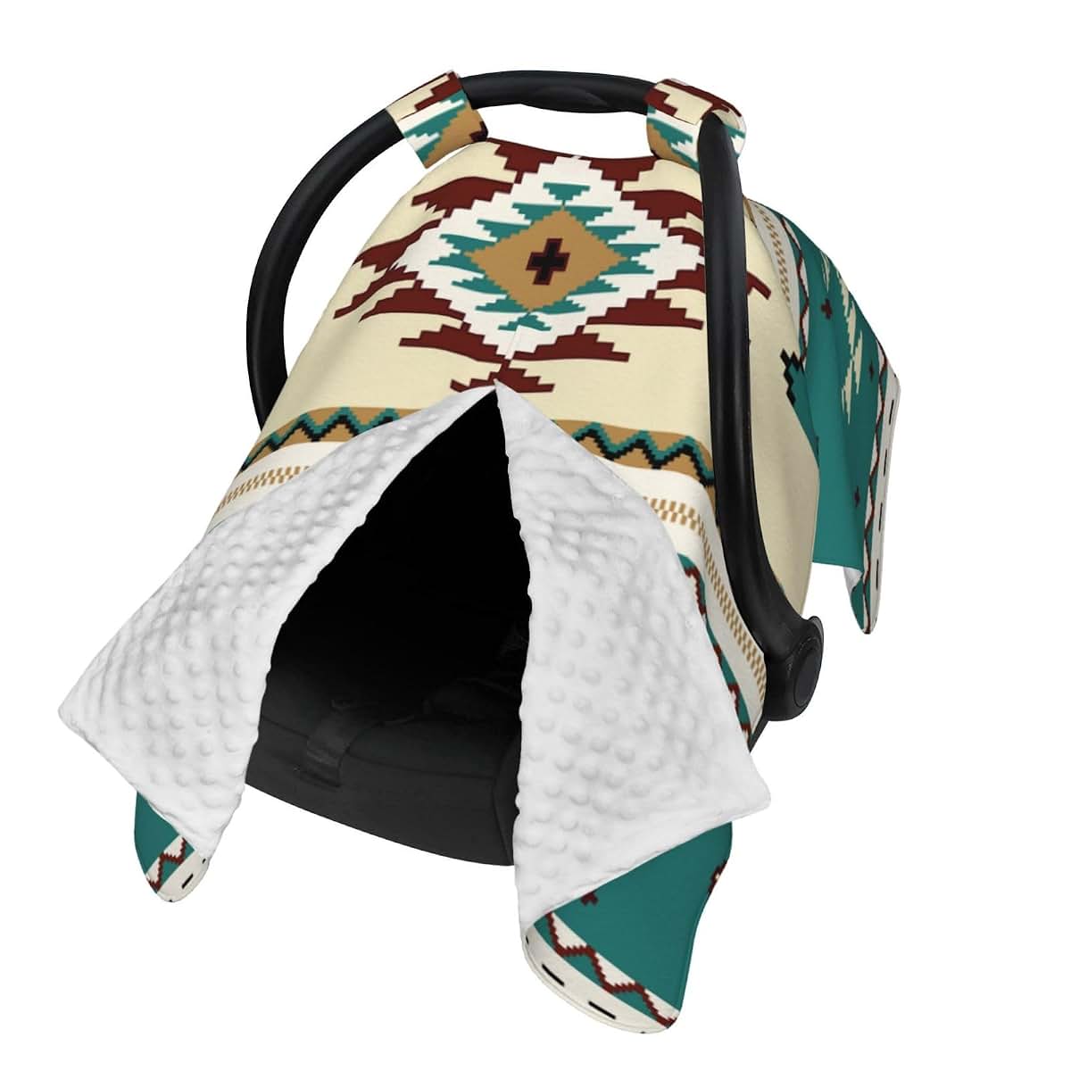 UVWXYZABC Western Tribal Baby Car Seat Canopy Cover