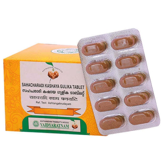 Sahacharadi Kashaya Gulika Tablet 100 Nos Vaidyaratnam Products | Ayurvedic Products