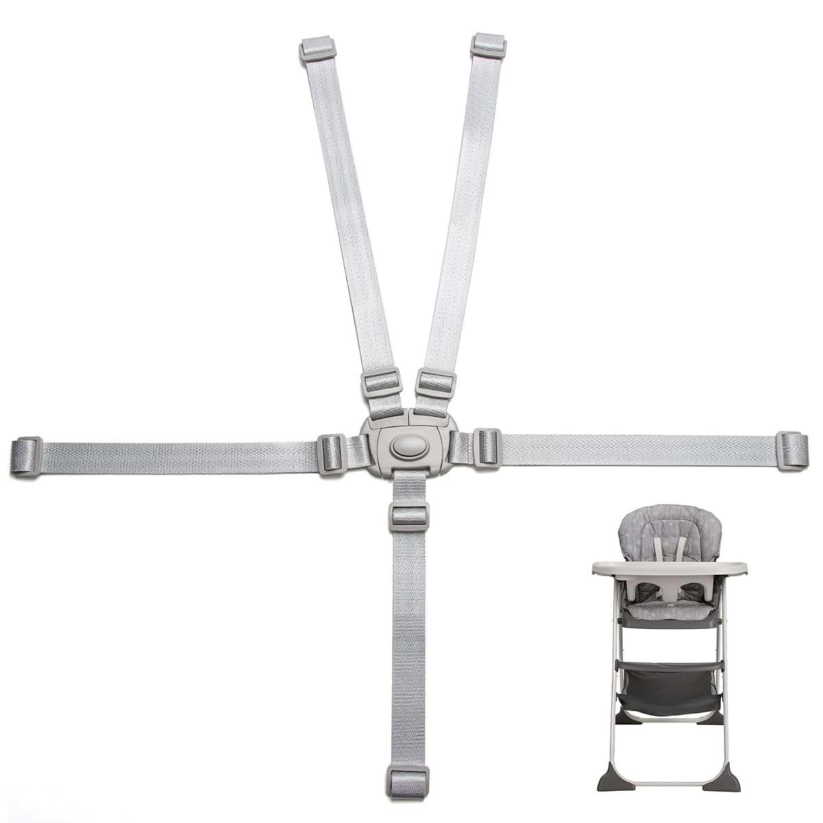 High Chair Strap Replacement Harness for Graco - Adjustable 5 Point Fit