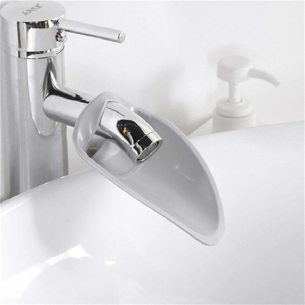 Xcello Faucet Extender Spout In Grey, 14.5cm Portable Sink Handle Extension (photo 2)