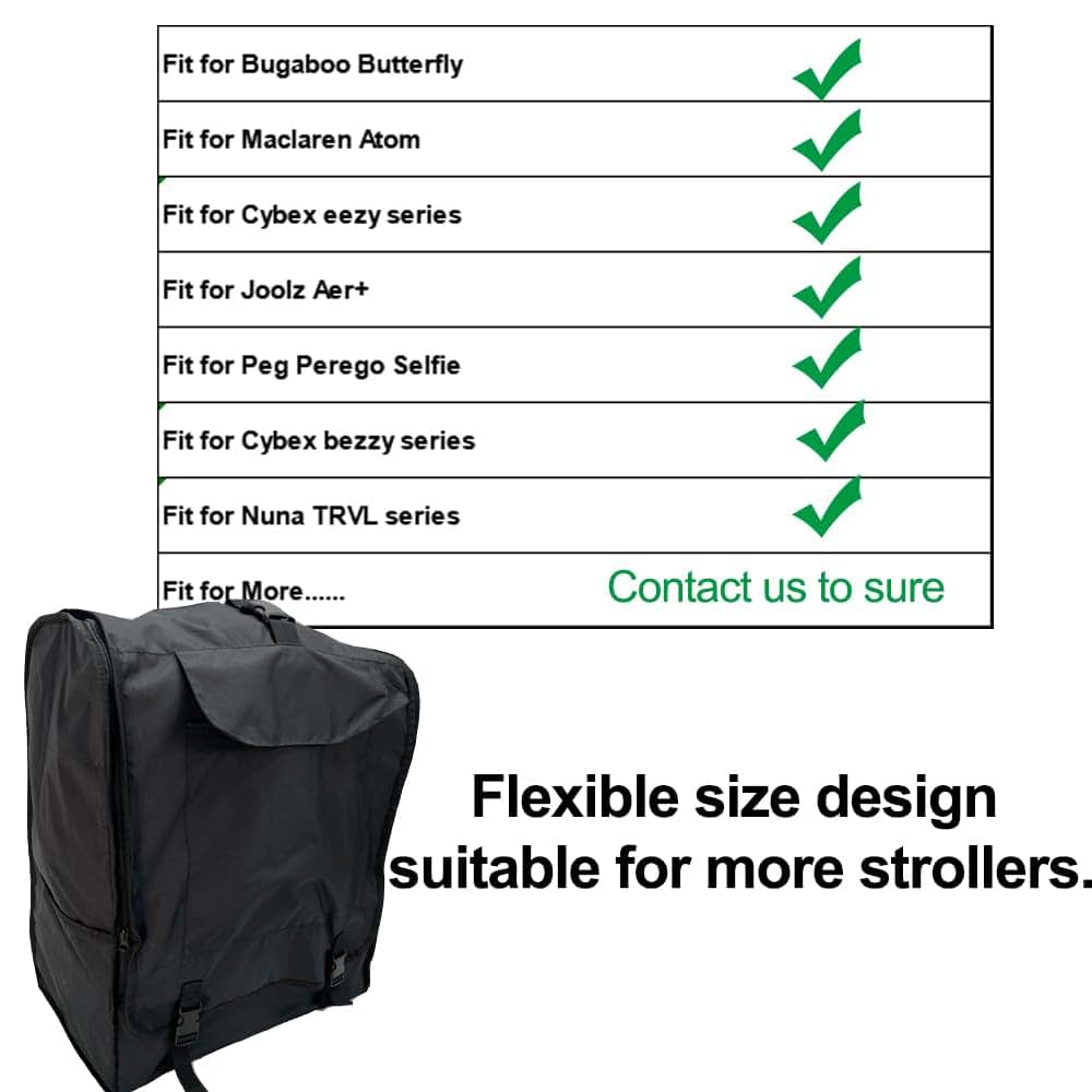 Aictimo Universal Stroller Storage Bag For Travel And Transport (photo 2)