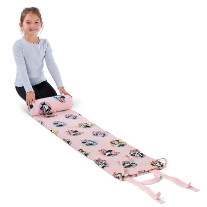 Northwest Rollee Pollee Nap Sac Roll-Up Fleece Blanket with Attached Pillow