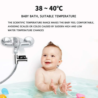 BINOXY Shower Thermometer Led Digital Display 5~85℃ Baby Bath Water Thermometer 360°Rotating Screen Celsius/Fahrenheit (photo 3)