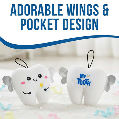 Fun Express Plush Tooth Fairy Pocket Pillow Doorknob Hangers