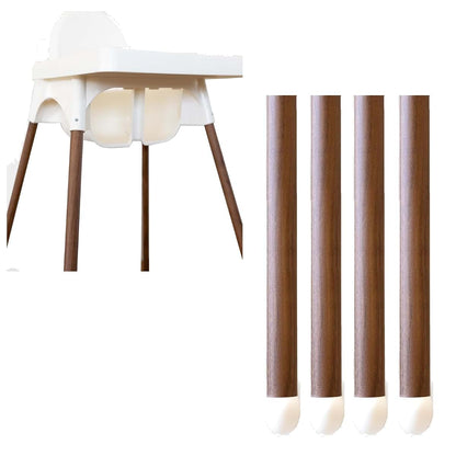 YYRZZ Bamboo Style Highchair Adhesive Strips, 4 Pcs, Compatible with IKEA Antilop Highchair, Coconut Wood Pattern