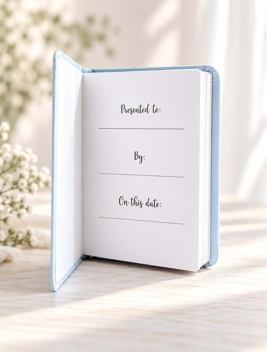 Pacidoodle Personalized Baby Bible with Name Engraved (Blue) (photo 2)