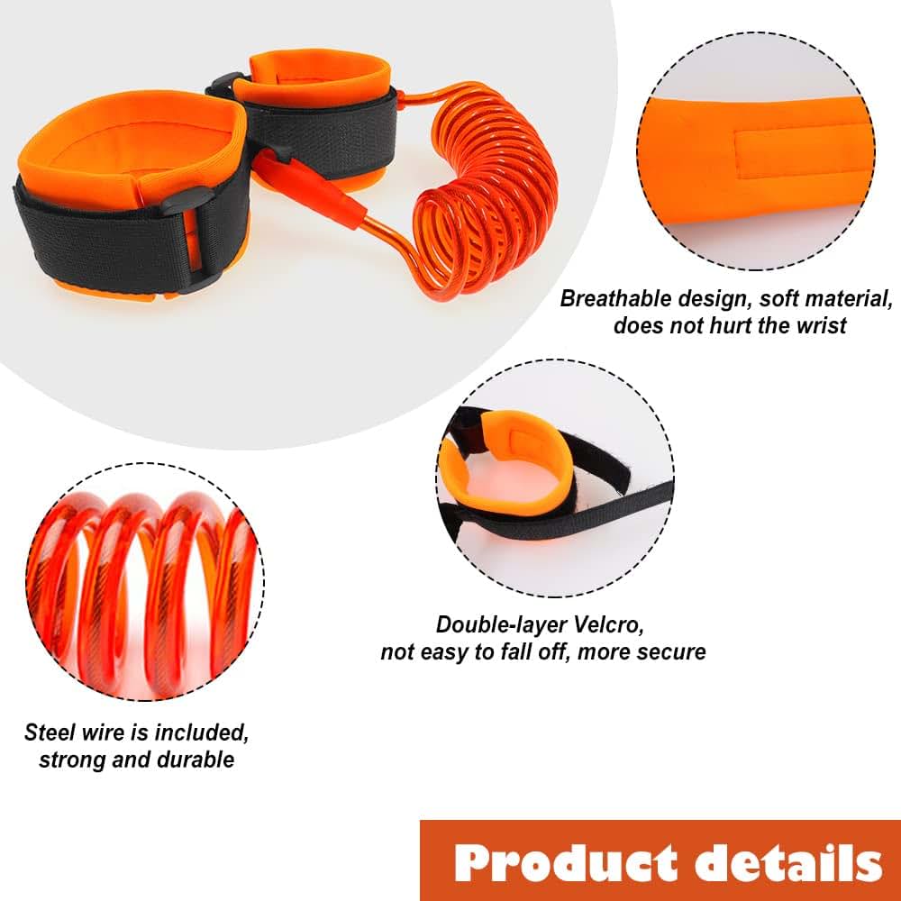 Jinzhenhong 2 Pack Anti Lost Wrist Link Toddler Leash (photo 3)