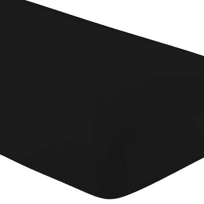BabyOneStop Microfiber Crib Sheets 2-Pack Black For Standard Mattresses