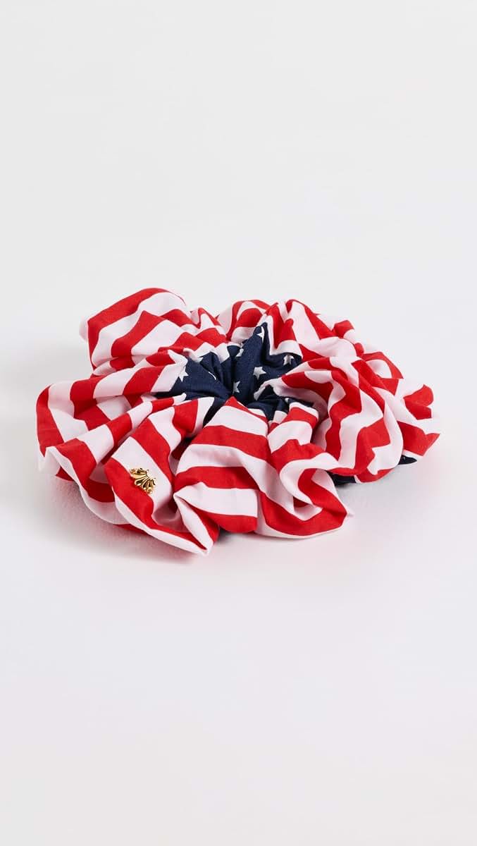 Lele Sadoughi Stars And Stripes Cotton Scrunchie