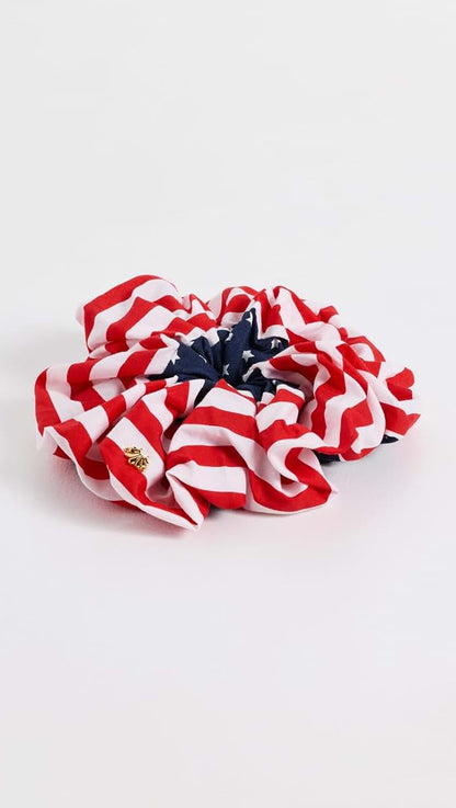 Lele Sadoughi Stars And Stripes Cotton Scrunchie