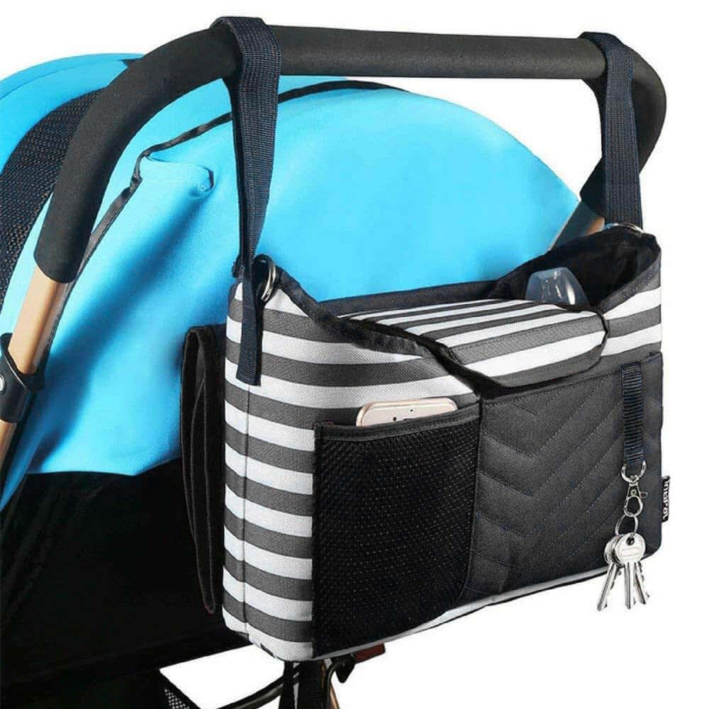 W WHYSGIVING Baby Stroller Organizer Bag with Changing Pad and Cup Holders (photo 2)
