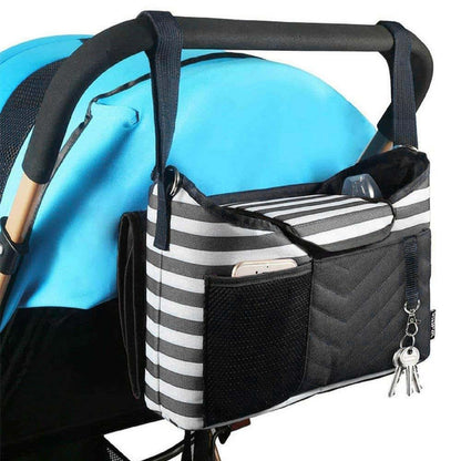 W WHYSGIVING Baby Stroller Organizer Bag with Changing Pad and Cup Holders (photo 2)