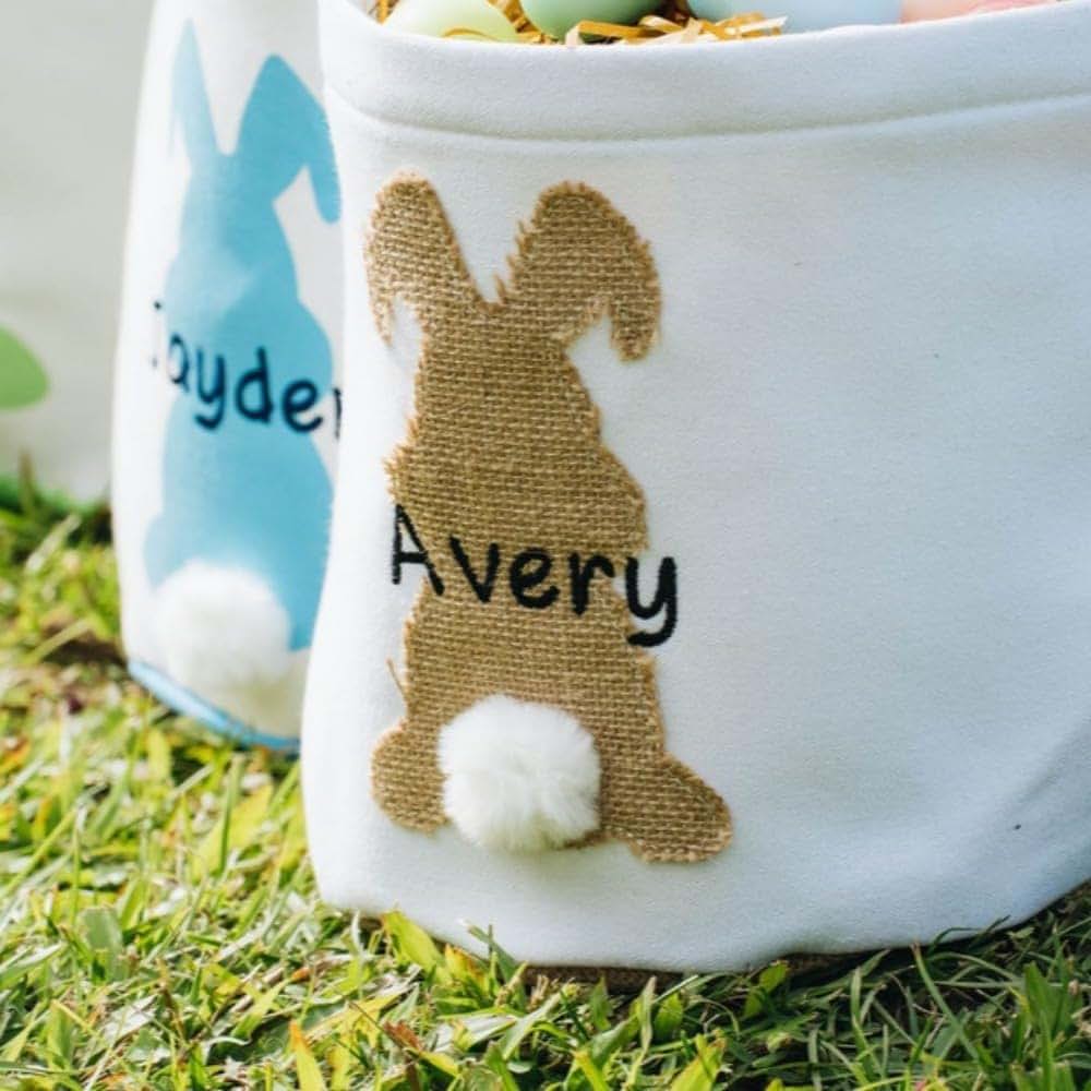 Hainadian Personalized Easter Basket with Kids Name,easter Basket Ideas,personalized Easter Baskets for (photo 4)