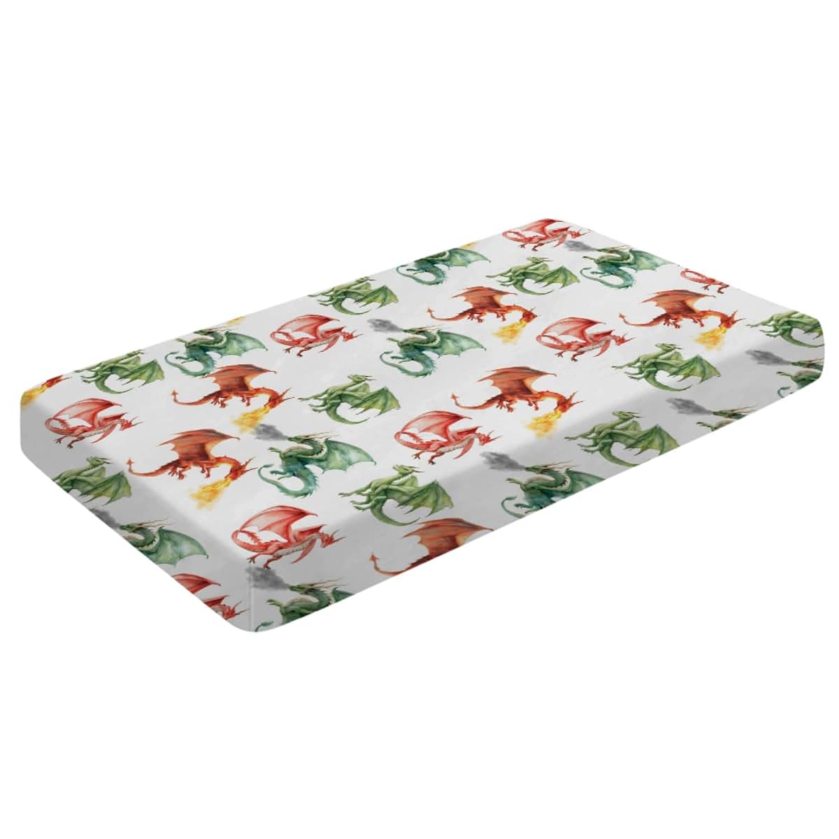 SqtmuHLuo Cute Dragon Fairytale Fitted Crib Sheet (photo 3)