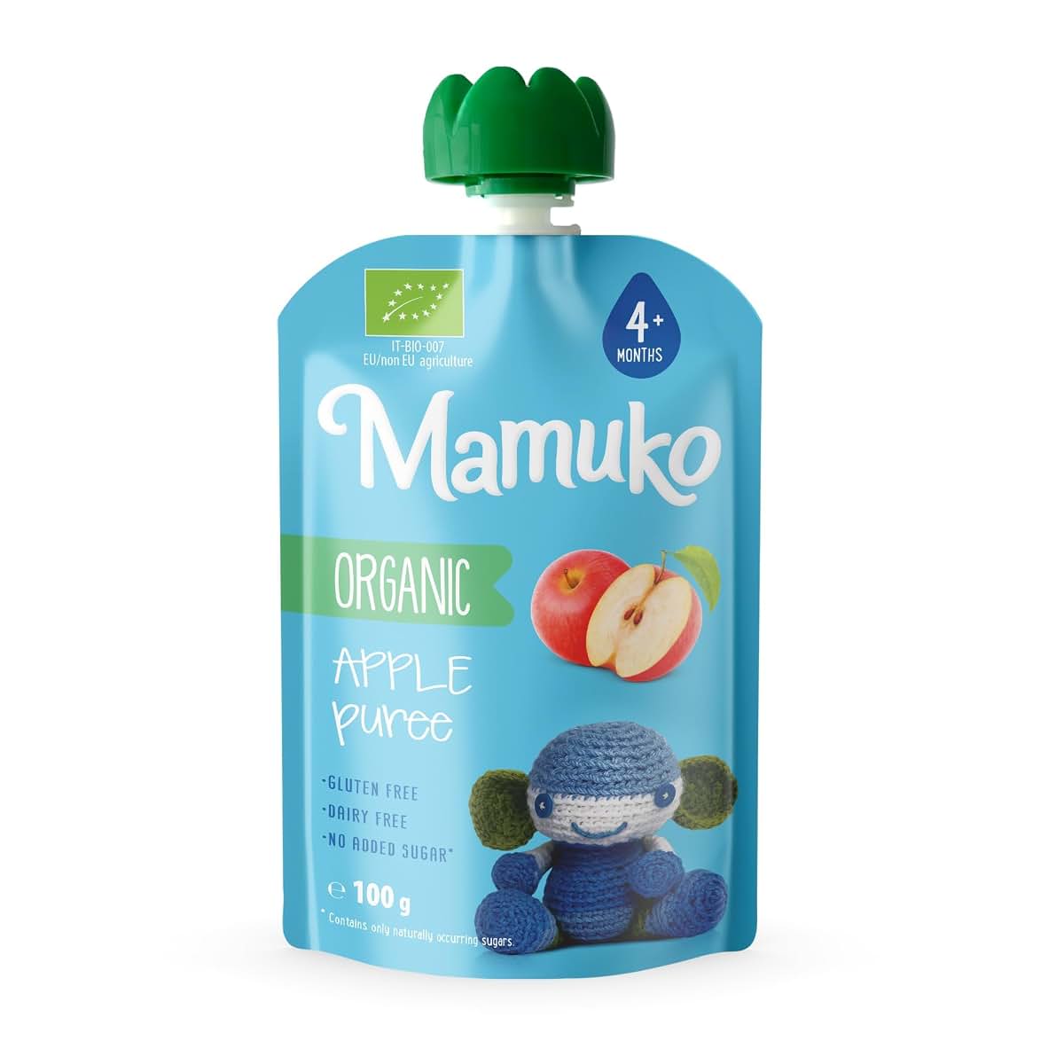 MAMUKO Organic Fruit Puree with Porridge - 6 Flavors Pouches with No Added Sugar (photo 4)