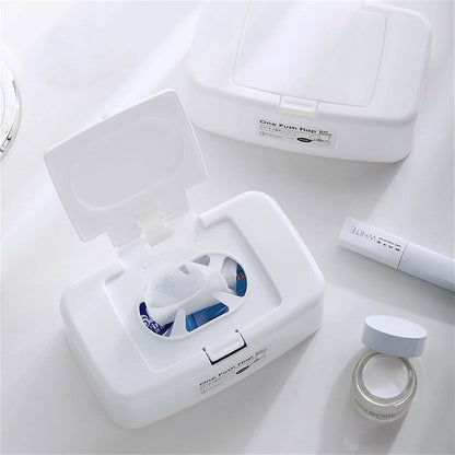 Caralin Wet Wipe Dispenser - White Plastic Storage Box (photo 3)