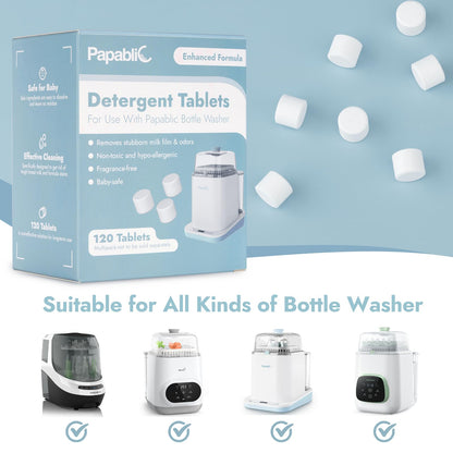Papablic Detergent Soap Tablets for Baby Bottle Washers