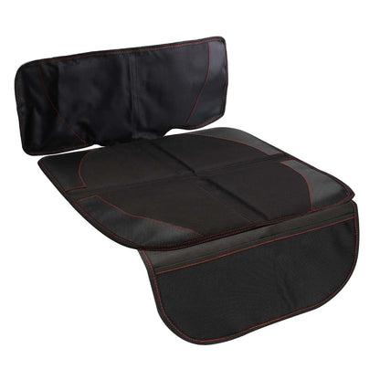 Muloo Car Seat Cover - Children Safety Seat Protector, Pet Dirt Kick Mat-Organizer, Black