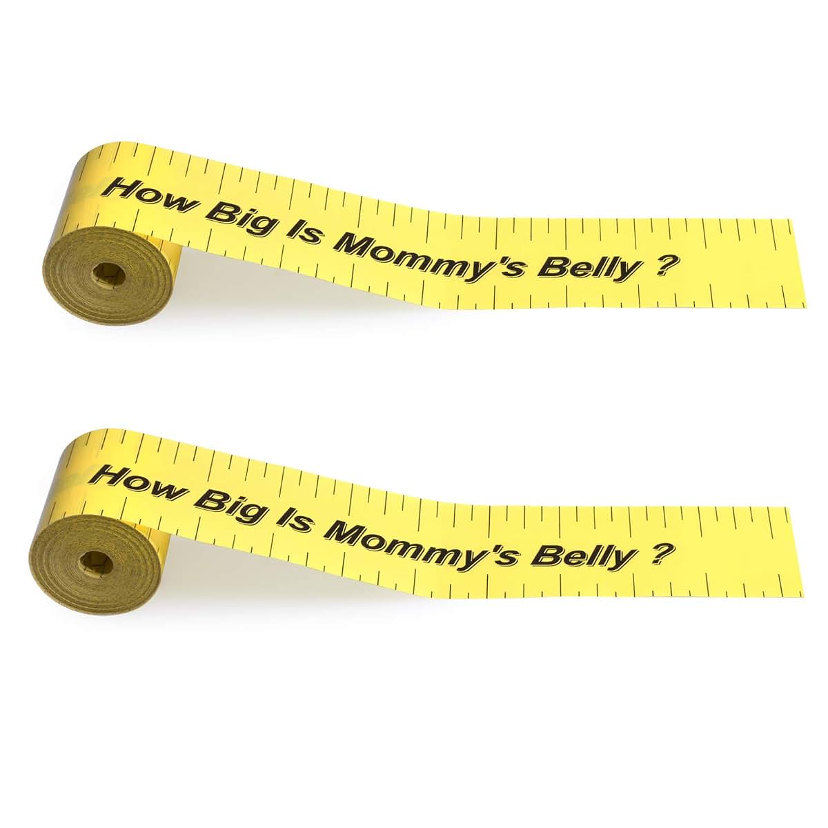 ABOAT 2 Rolls Belly Measuring Tape for Baby Shower Games