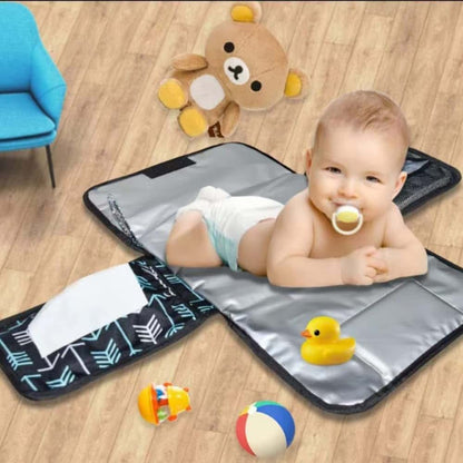 MAVIS LAVEN Portable Baby Changing Pad, Foldable Travel Diaper Changing Mat with Memory Foam Pillow & Storage Pockets (photo 2)
