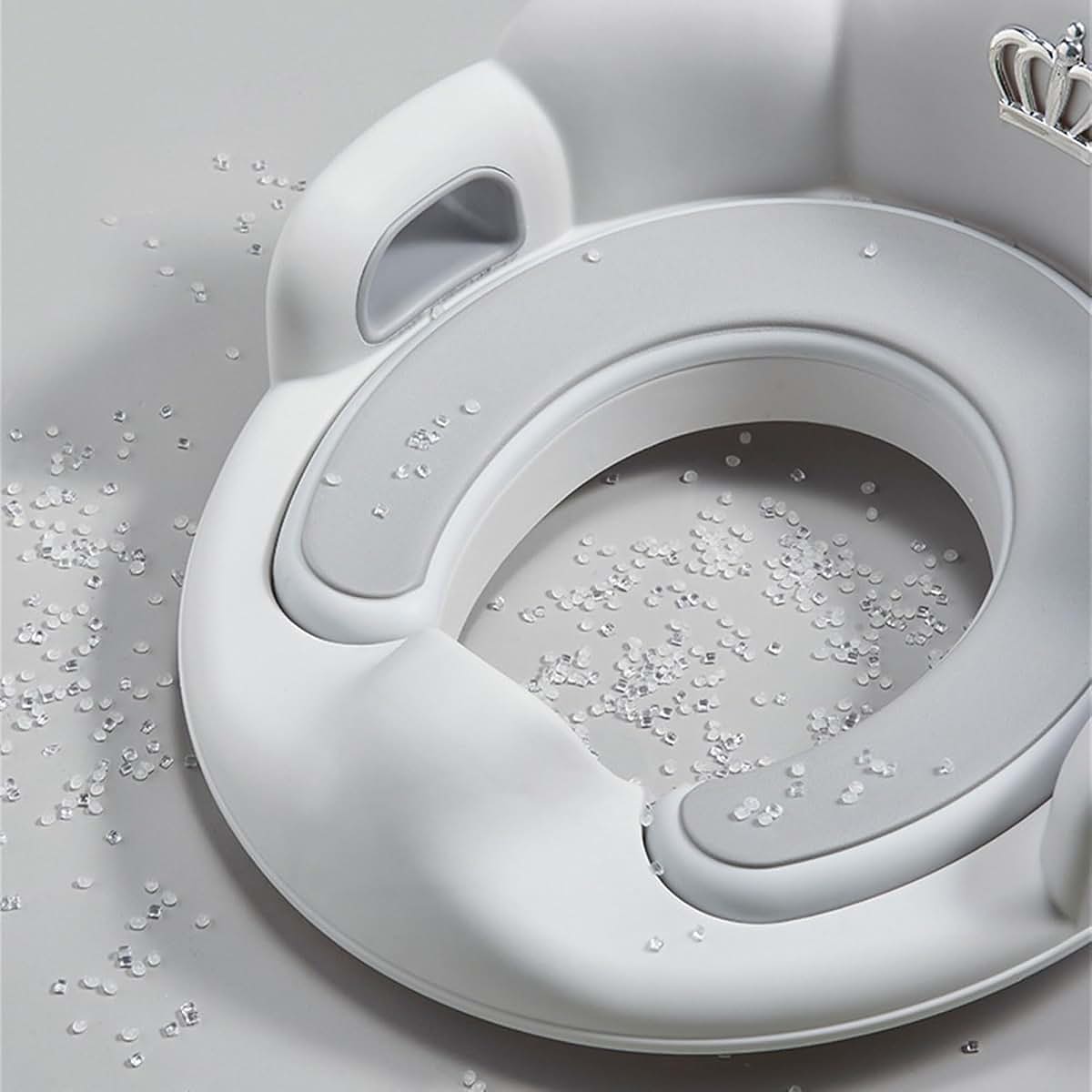 Tkidplw Potty Training Toilet Seat With Handles And Cushion (photo 3)