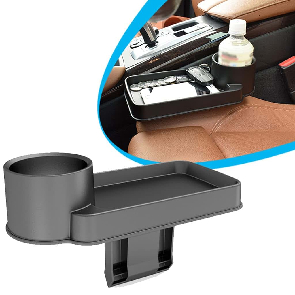 Waghaven Sofa Drink Holder Tray for Seat Cushions, Black Plastic (photo 2)