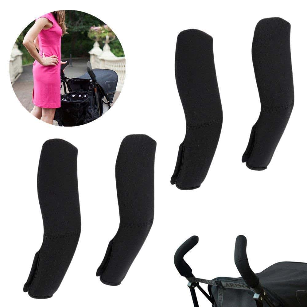 3 Pc Cushion Harness Pad Covers and Handlebar Grip Covers for CHICCO Strollers and Car Seats
