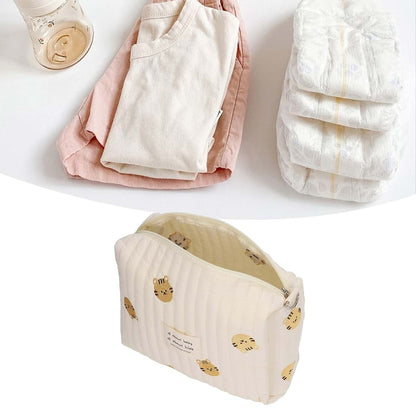 BONKZEBU Diaper Bag Organizer Insert for Baby Stroller Large Capacity Travel Storage Bag Tiger Head Pattern (photo 3)