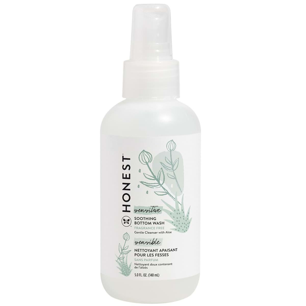 The Honest Company Soothing Baby Bottom Wash, Naturally Derived, 5 fl oz