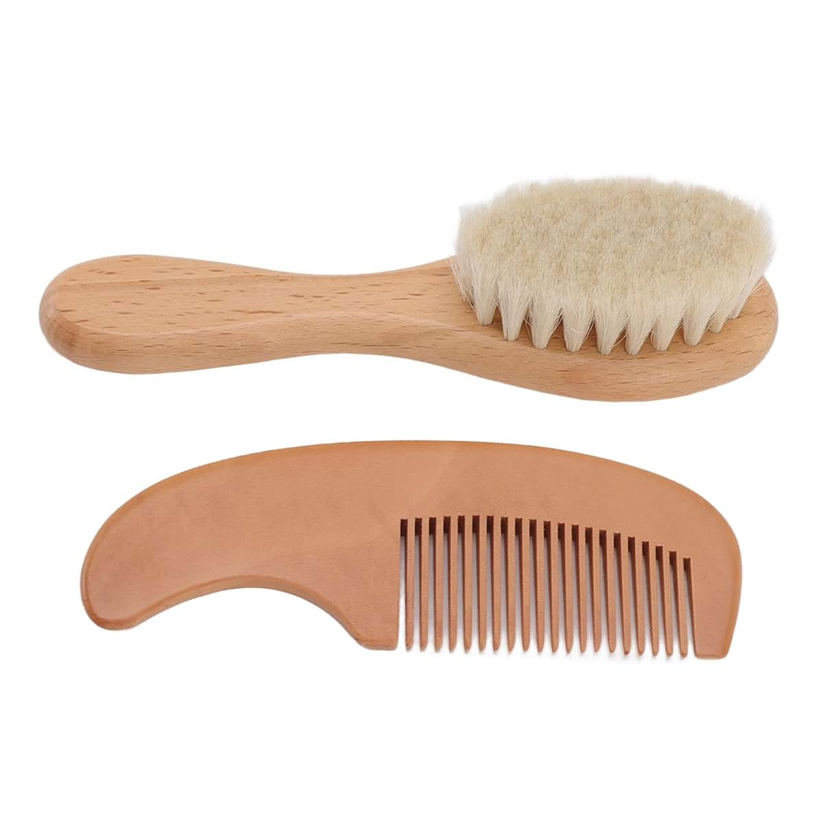 Omabeta Professional Baby Brush and Comb Set with Beard Function