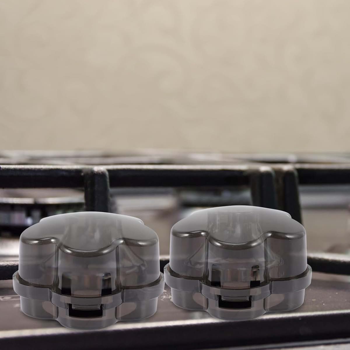 Toddmomy Gas Stove Knob Covers Childproof 4-Pack Transparent Plastic