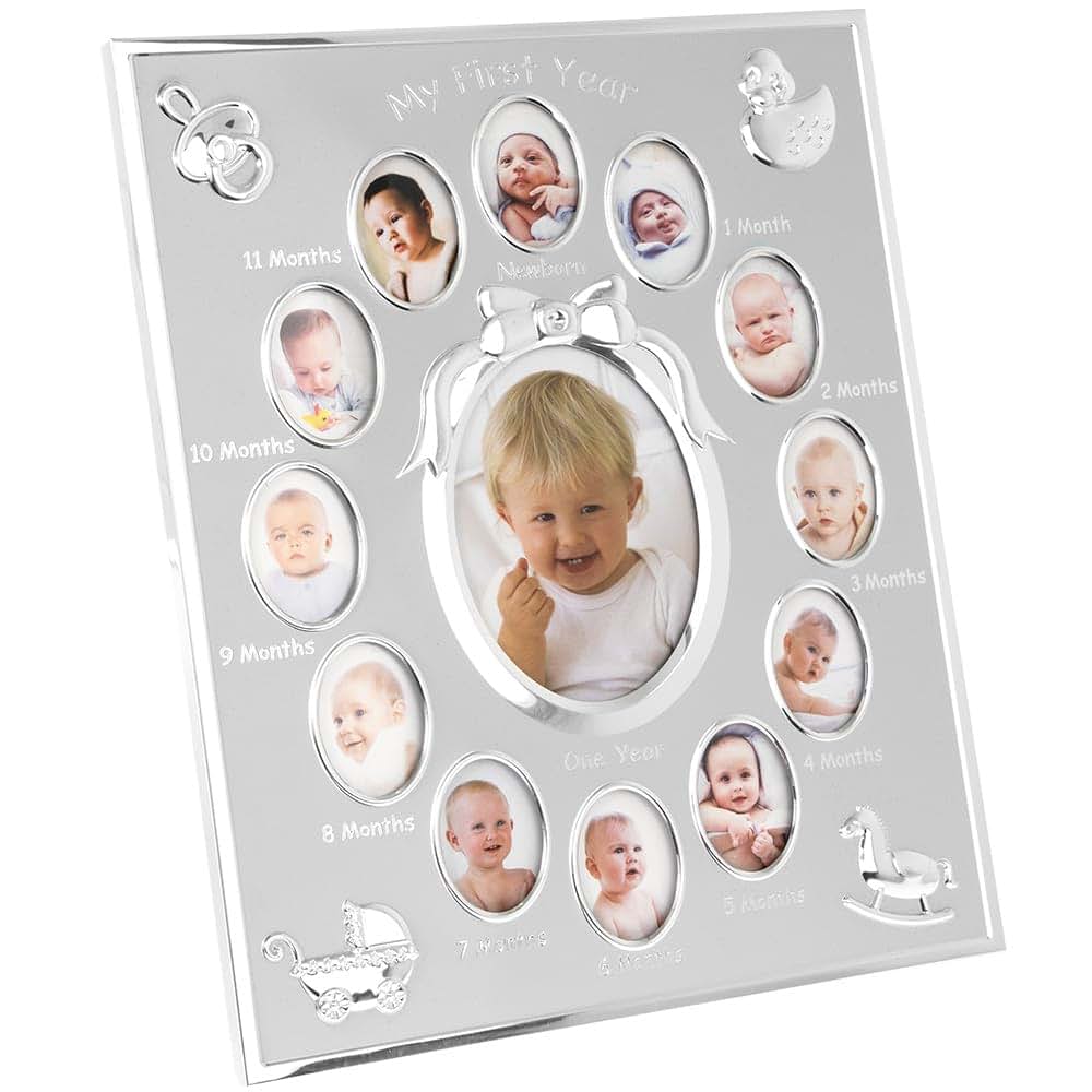 The Leonardo Collection My First Year Silver Photo Frame