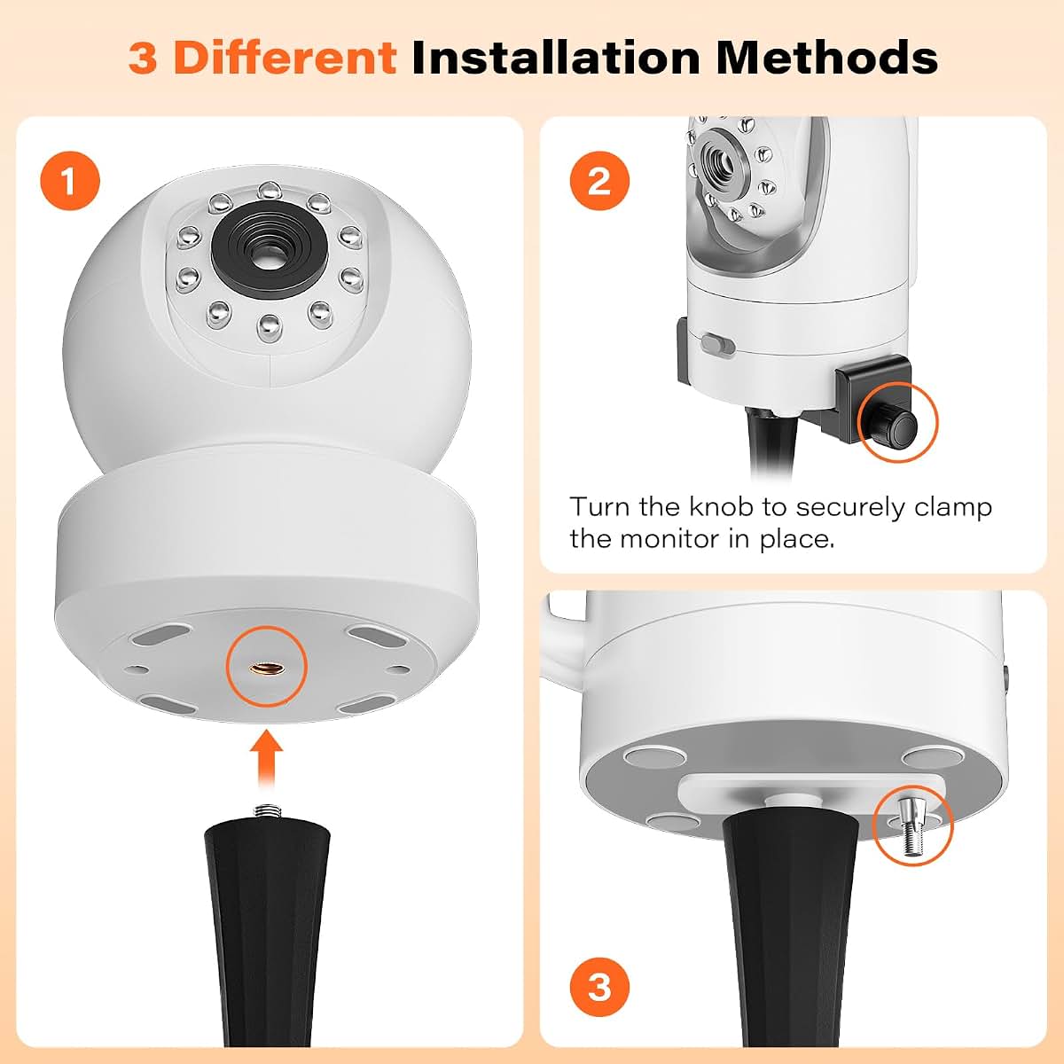 Universal Baby Monitor Mount Stand for Cribs and Furniture