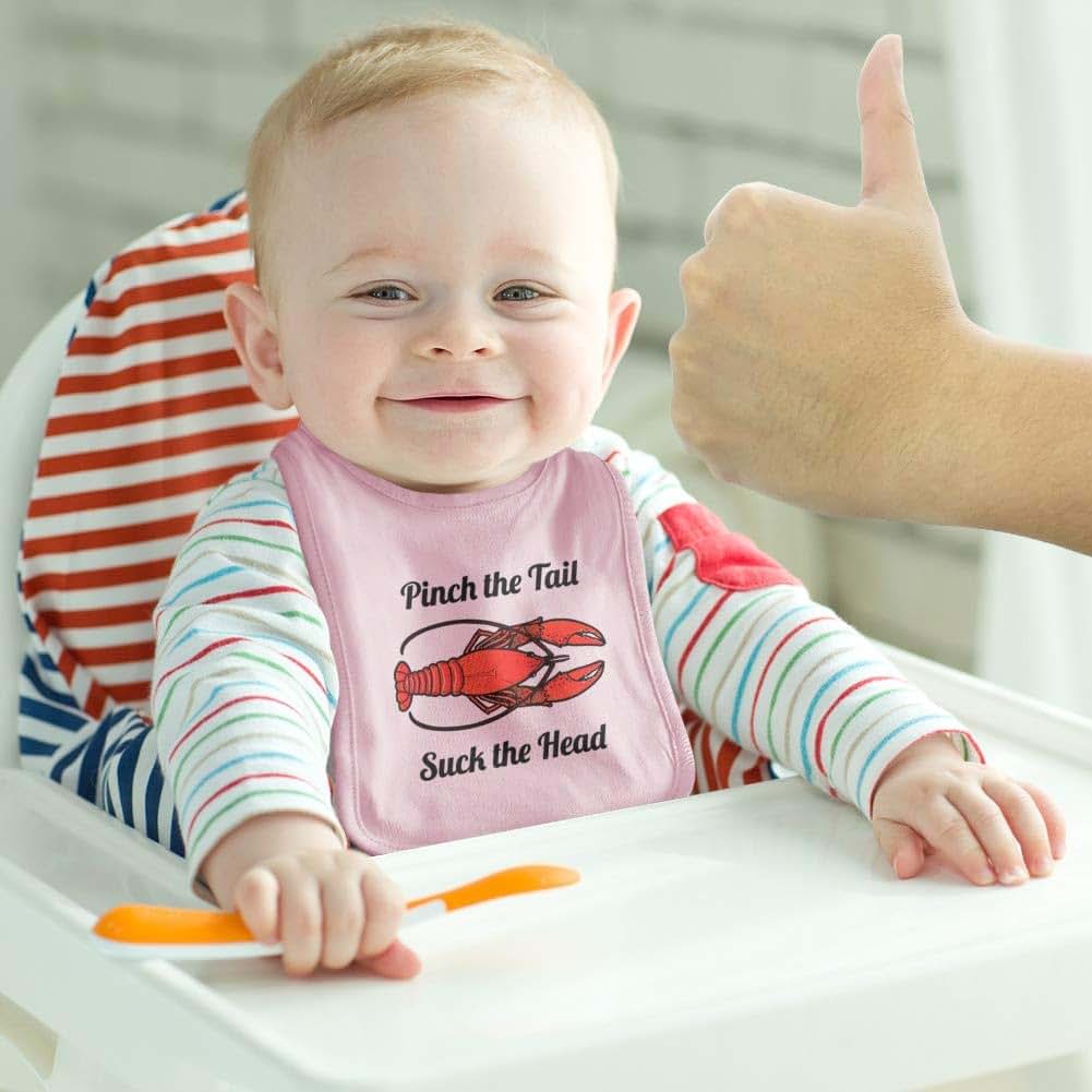 Graphics and More Crawfish Louisiana Saying Baby Bib