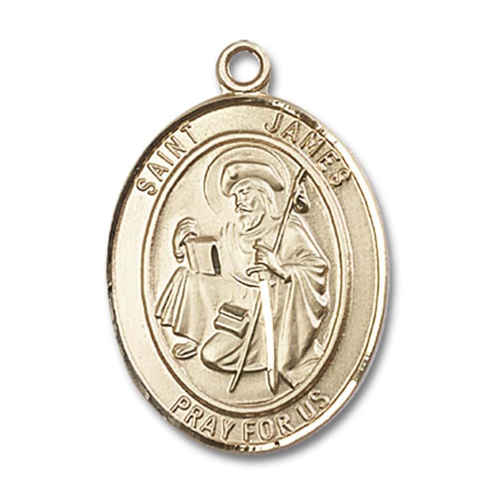 Bonyak Jewelry St. James Oval Medal Pendant, Gold-Filled
